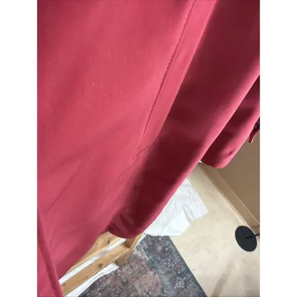 Vintage Y2K NWT Jones New York Red Long Trench Jacket #1333 Size LARGE - Picture 3 of 8